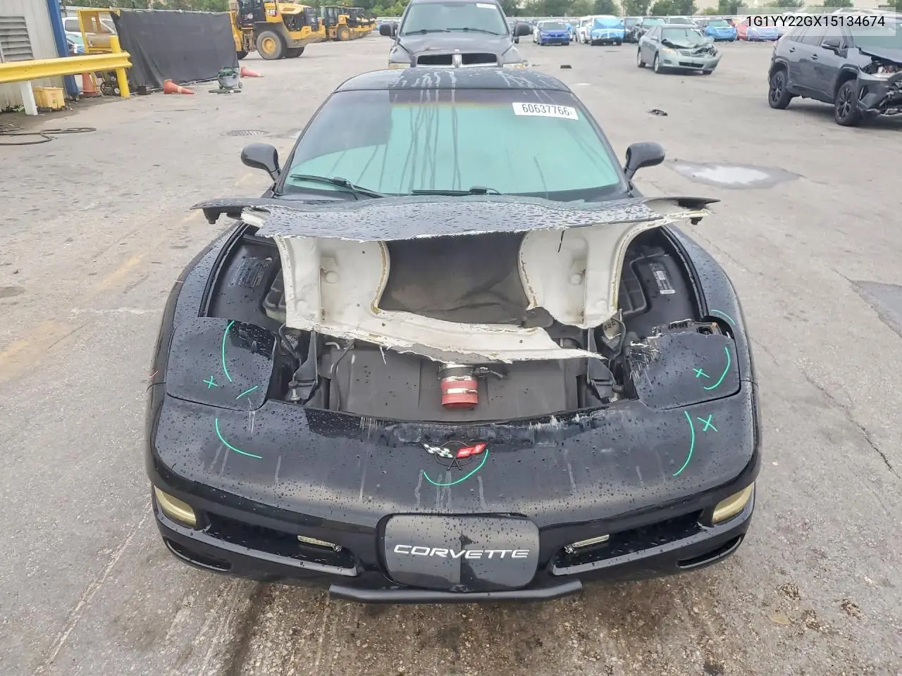 2001 Chevrolet Corvette VIN: 1G1YY22GX15134674 Lot: 60637766
