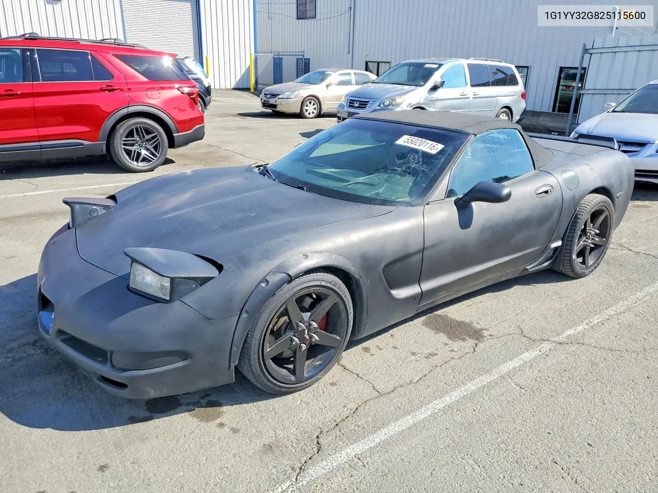2002 Chevrolet Corvette VIN: 1G1YY32G825115600 Lot: 55020116