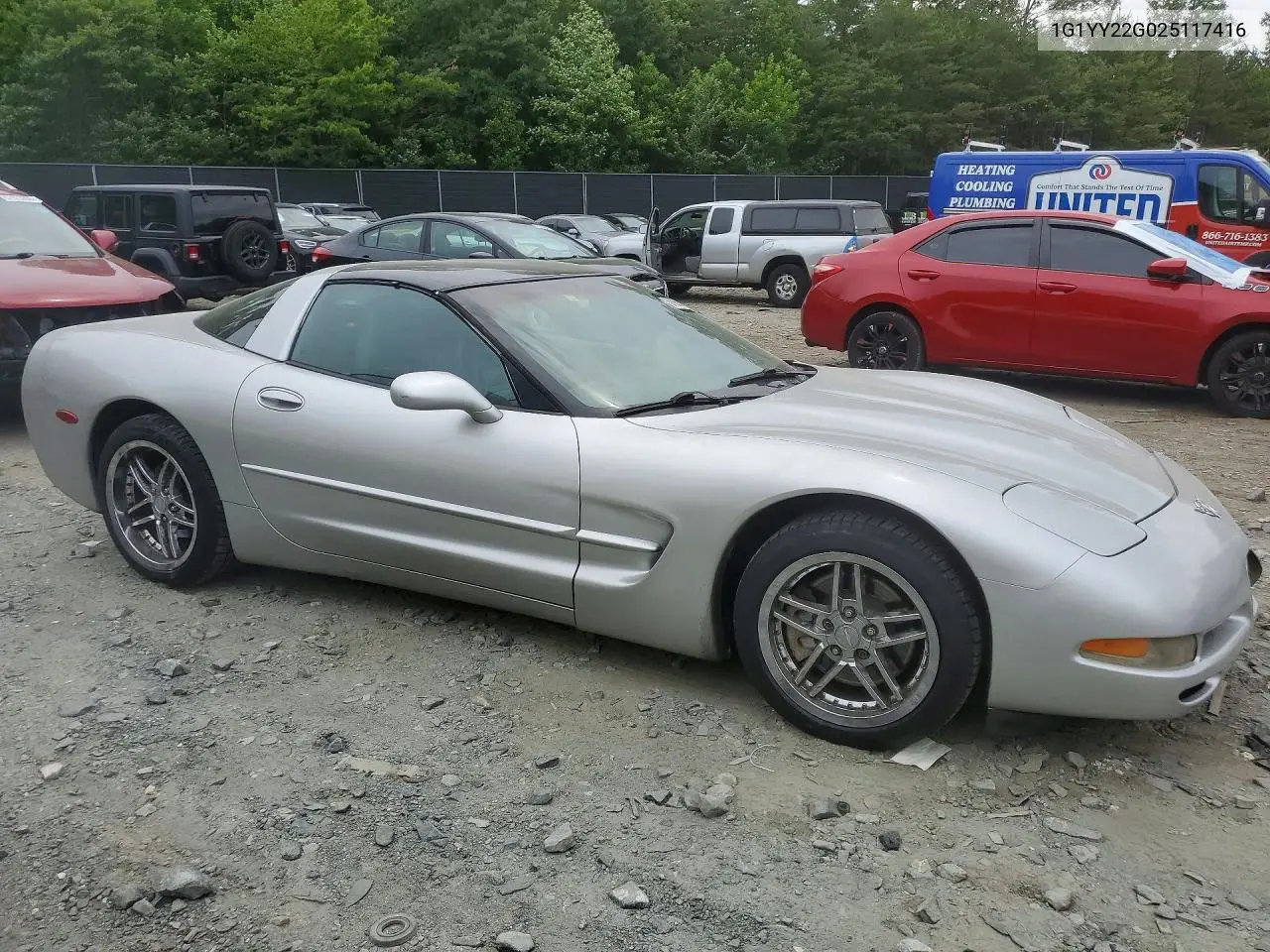 2002 Chevrolet Corvette VIN: 1G1YY22G025117416 Lot: 57266216