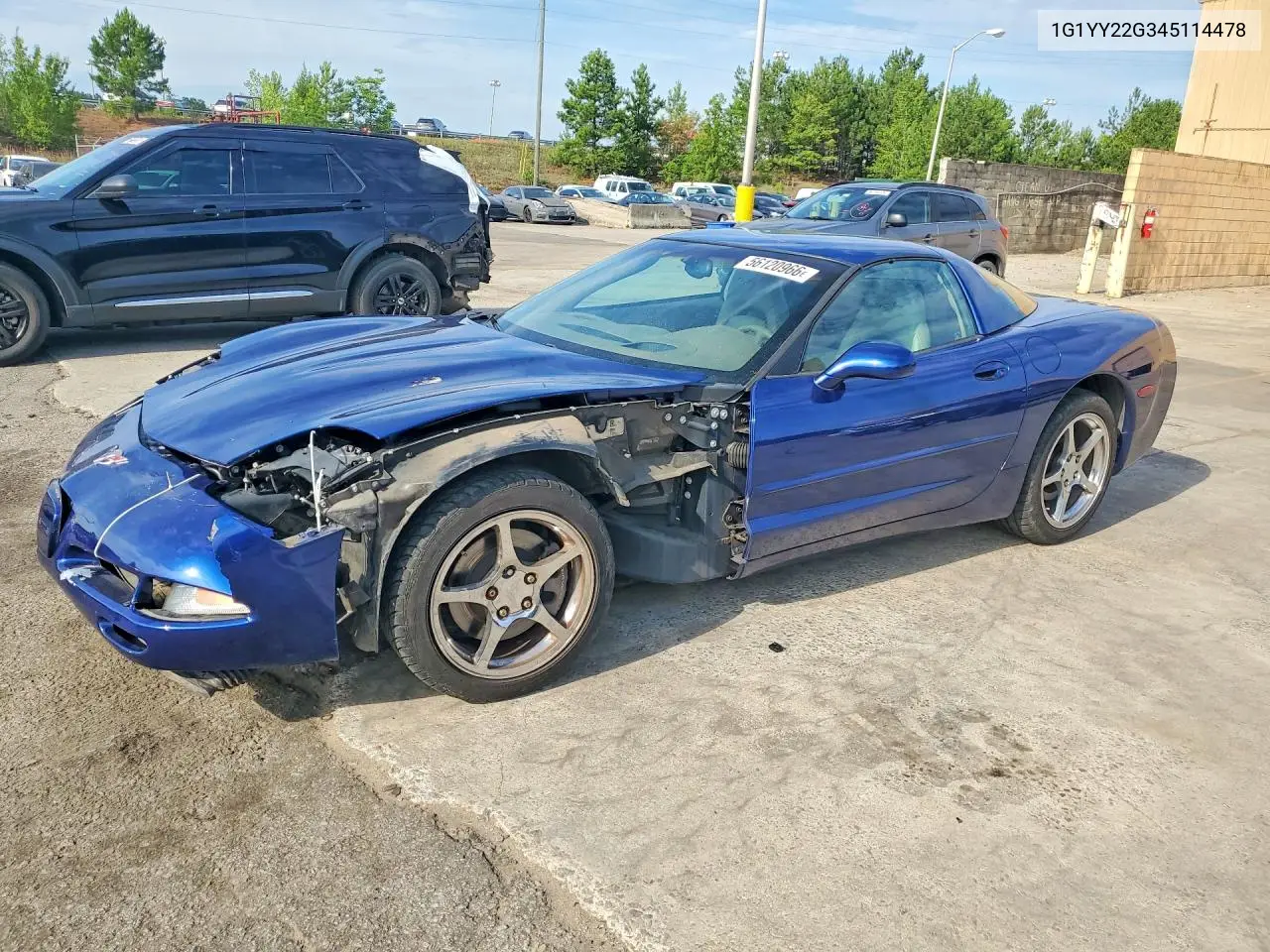 2004 Chevrolet Corvette VIN: 1G1YY22G345114478 Lot: 56120966