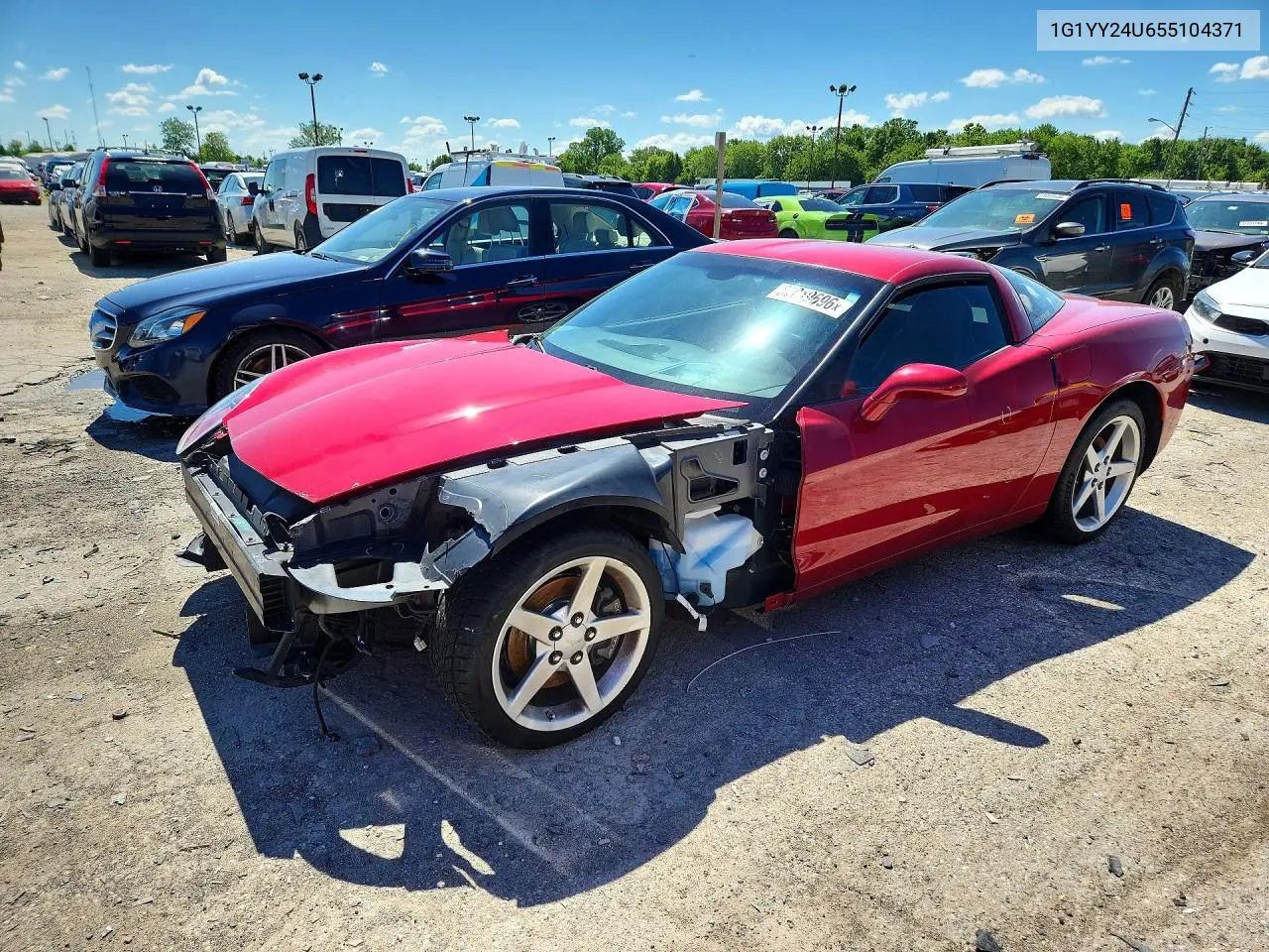 2005 Chevrolet Corvette VIN: 1G1YY24U655104371 Lot: 57019696