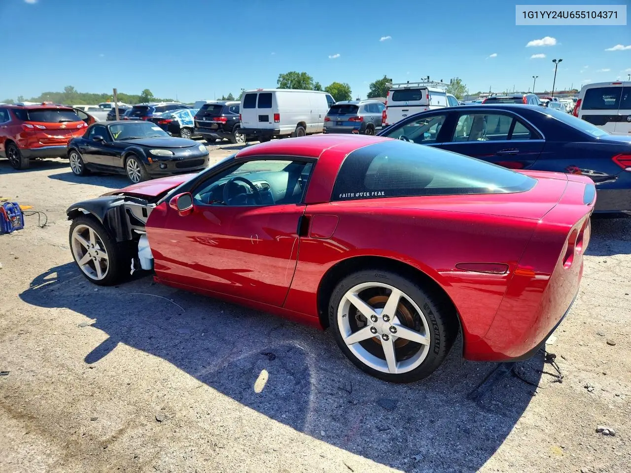 2005 Chevrolet Corvette VIN: 1G1YY24U655104371 Lot: 57019696