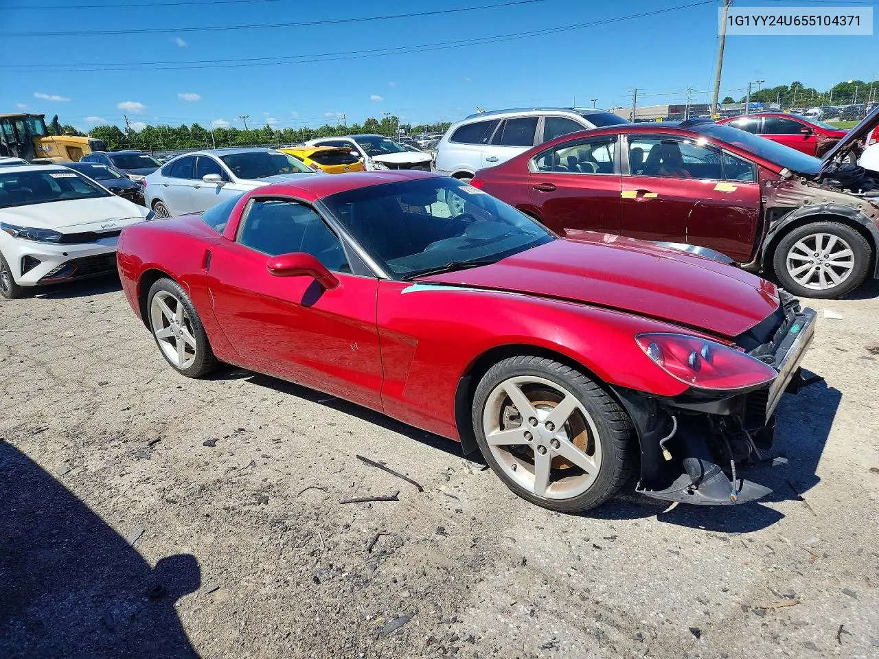 2005 Chevrolet Corvette VIN: 1G1YY24U655104371 Lot: 57019696