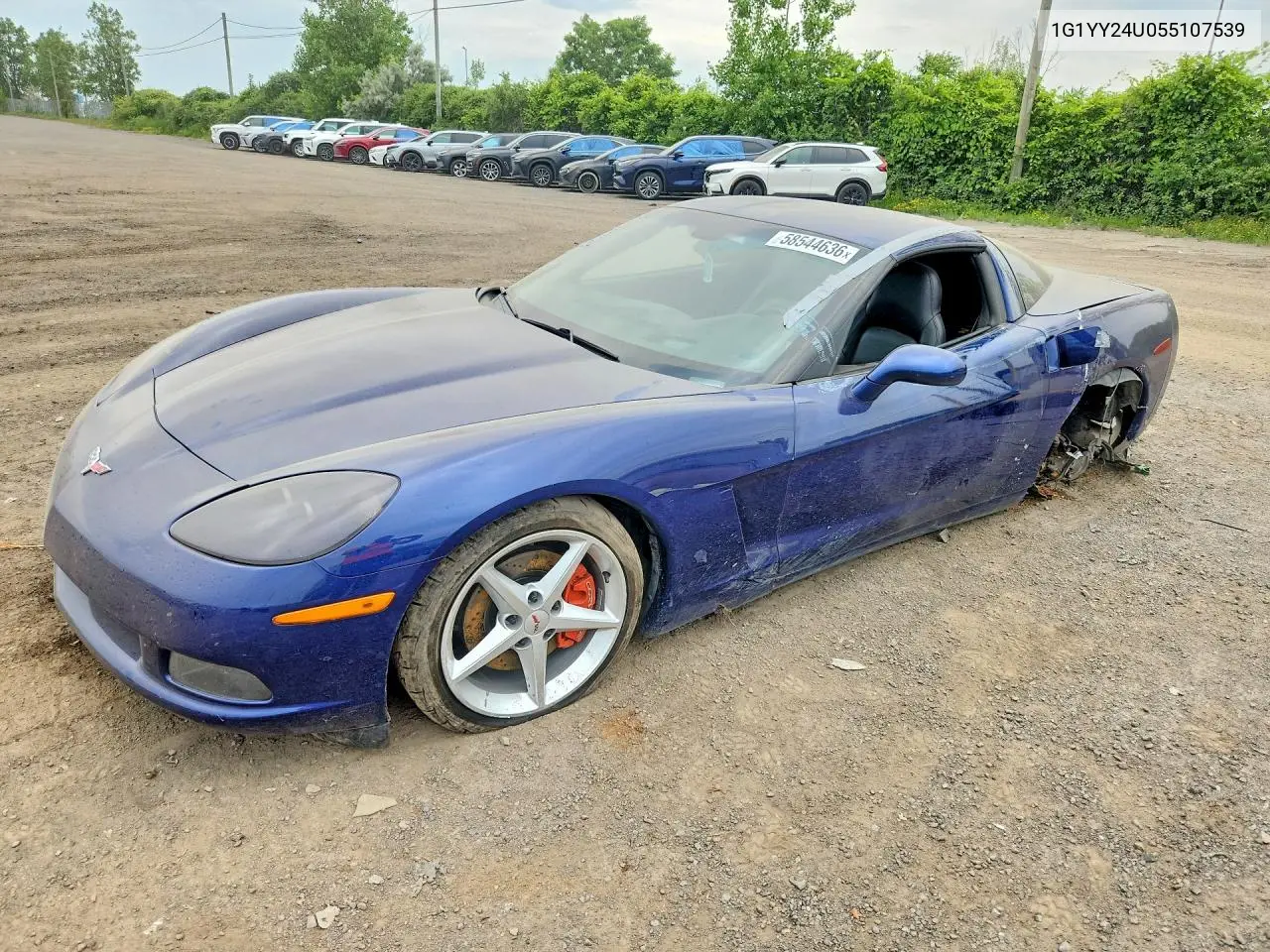 2005 Chevrolet Corvette VIN: 1G1YY24U055107539 Lot: 58544636
