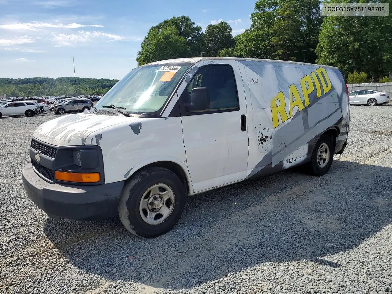 2005 Chevrolet Uk VIN: 1GCFG15X751198708 Lot: 58554356