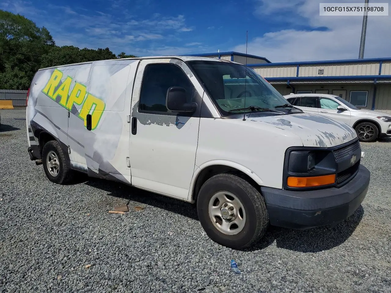 2005 Chevrolet Uk VIN: 1GCFG15X751198708 Lot: 58554356