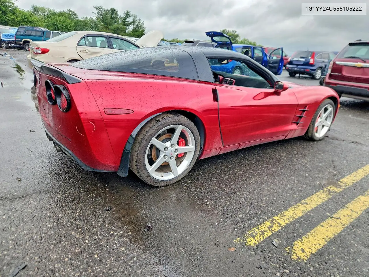 2005 Chevrolet Corvette VIN: 1G1YY24U555105222 Lot: 59587626