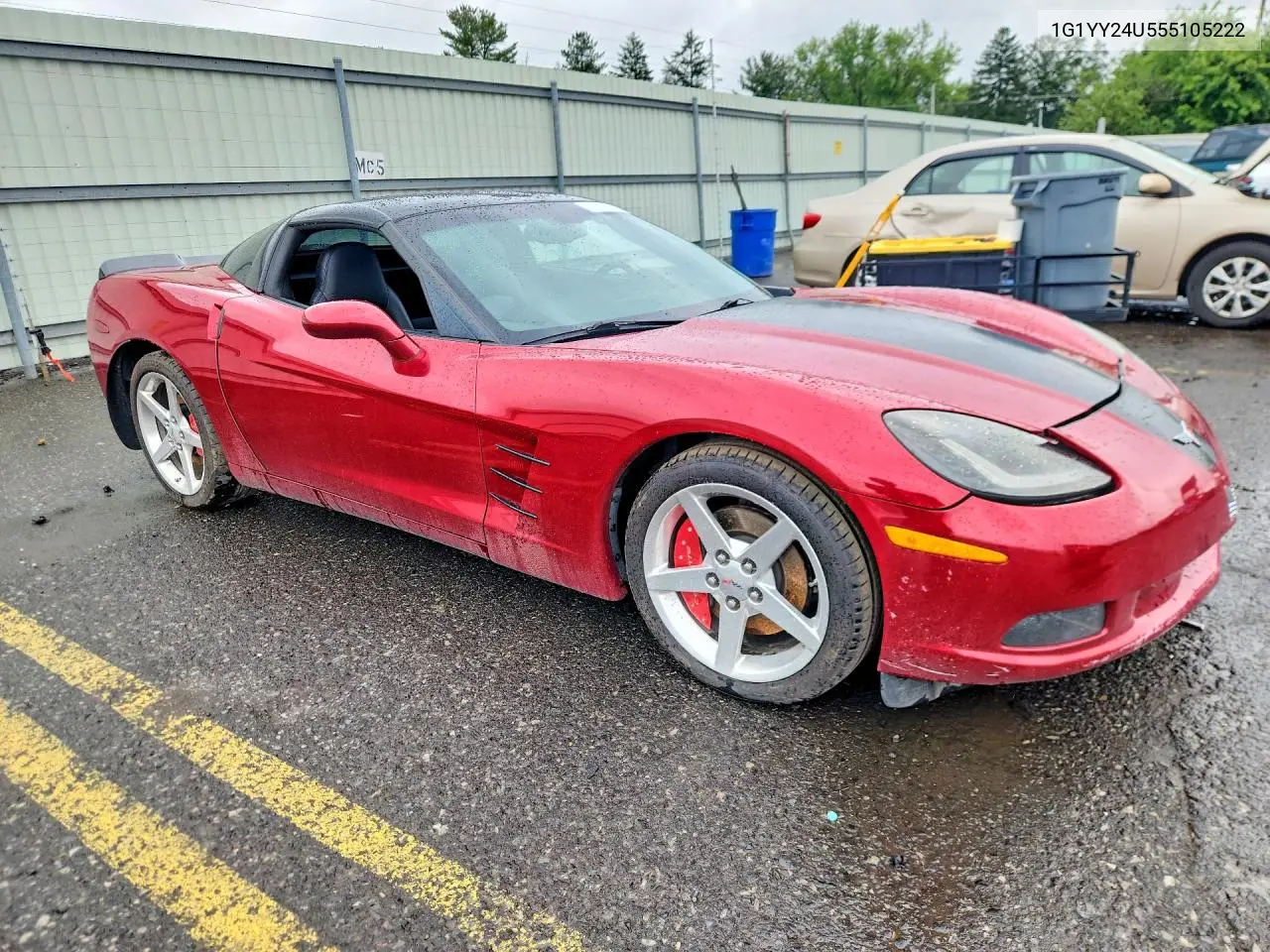 2005 Chevrolet Corvette VIN: 1G1YY24U555105222 Lot: 59587626