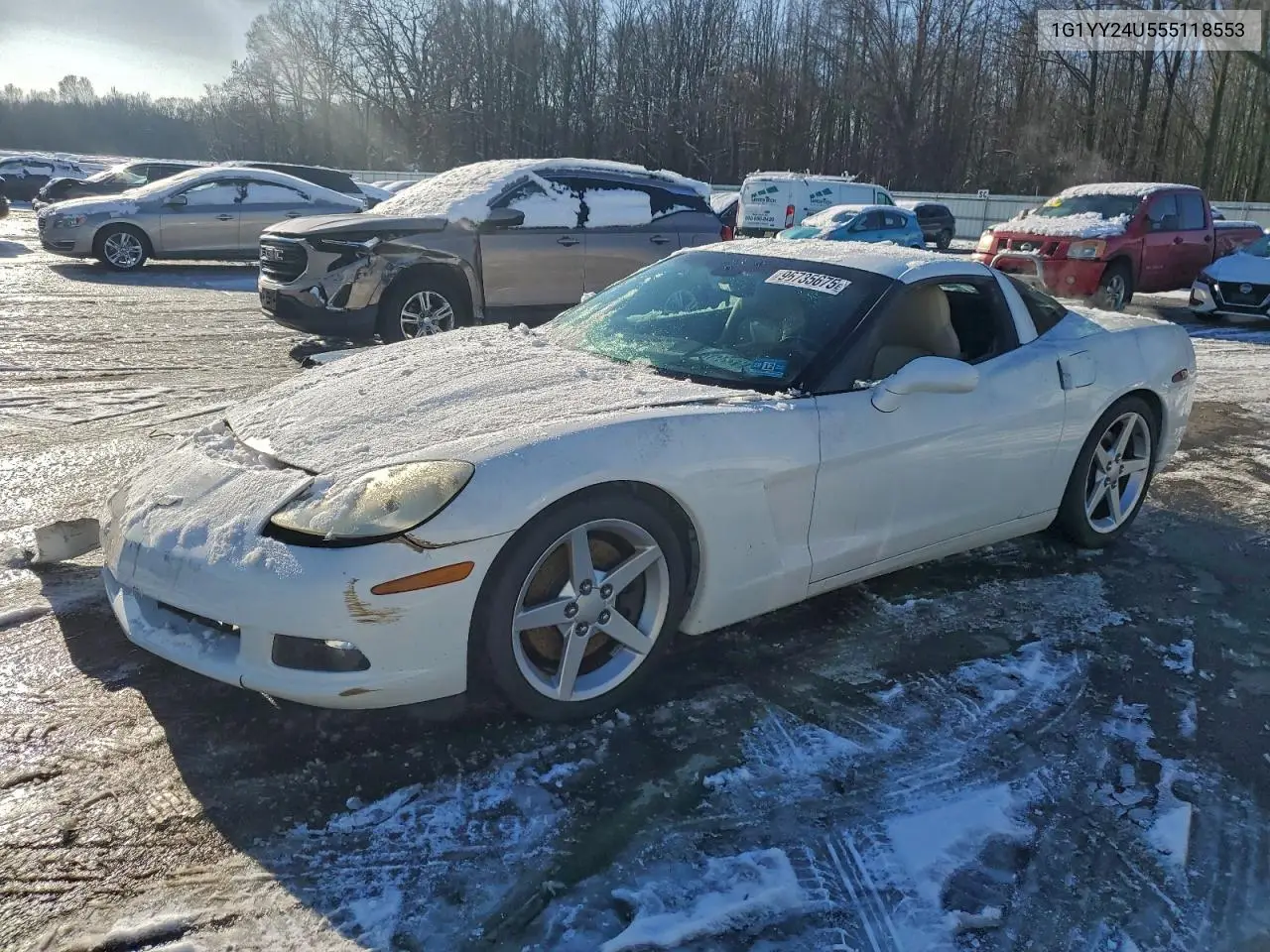 2005 Chevrolet Corvette VIN: 1G1YY24U555118553 Lot: 96735675