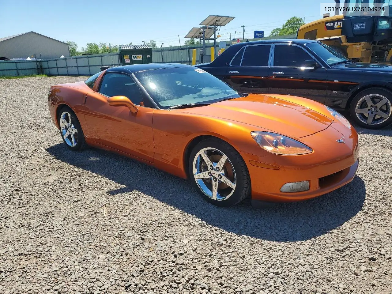 2007 Chevrolet Corvette VIN: 1G1YY26UX75104924 Lot: 55183996