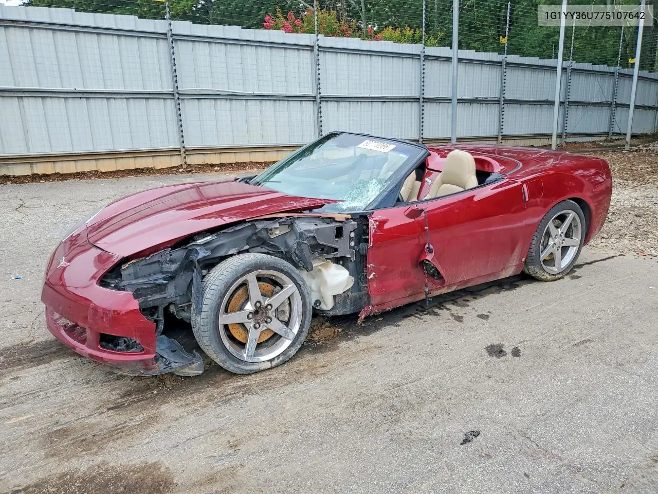 2007 Chevrolet Corvette VIN: 1G1YY36U775107642 Lot: 60770066