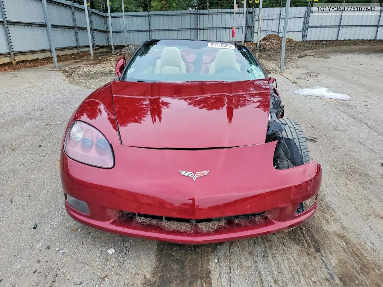 2007 Chevrolet Corvette VIN: 1G1YY36U775107642 Lot: 60770066