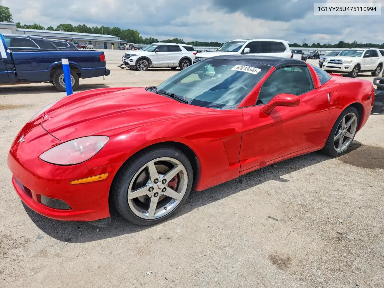 2007 Chevrolet Corvette VIN: 1G1YY25U475110994 Lot: 60843646