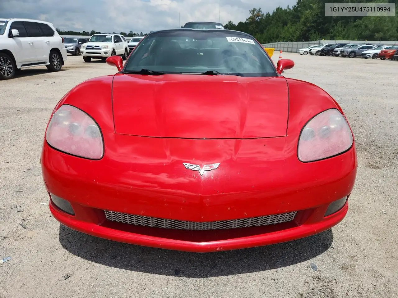 2007 Chevrolet Corvette VIN: 1G1YY25U475110994 Lot: 60843646