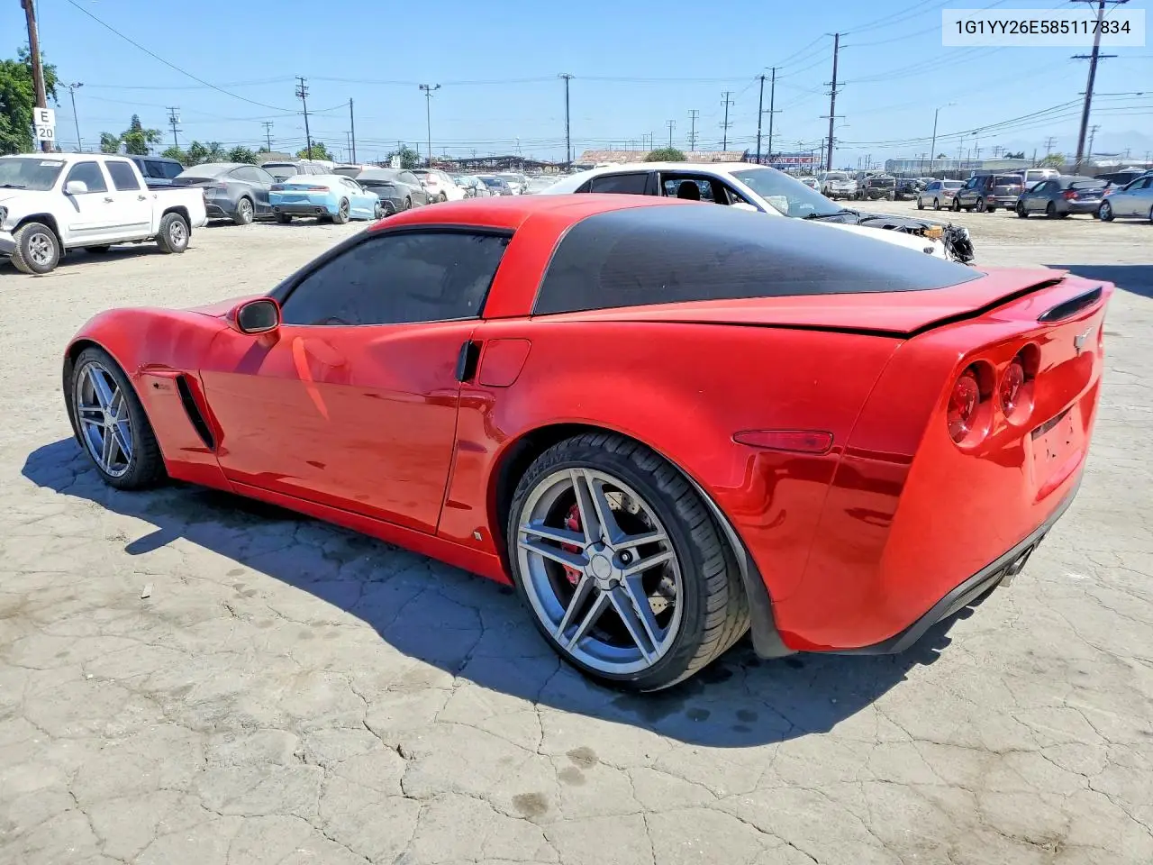 2008 Chevrolet Corvette Z06 VIN: 1G1YY26E585117834 Lot: 59609646