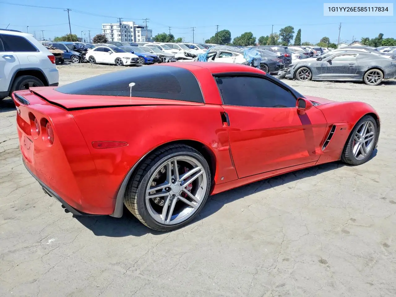 2008 Chevrolet Corvette Z06 VIN: 1G1YY26E585117834 Lot: 59609646
