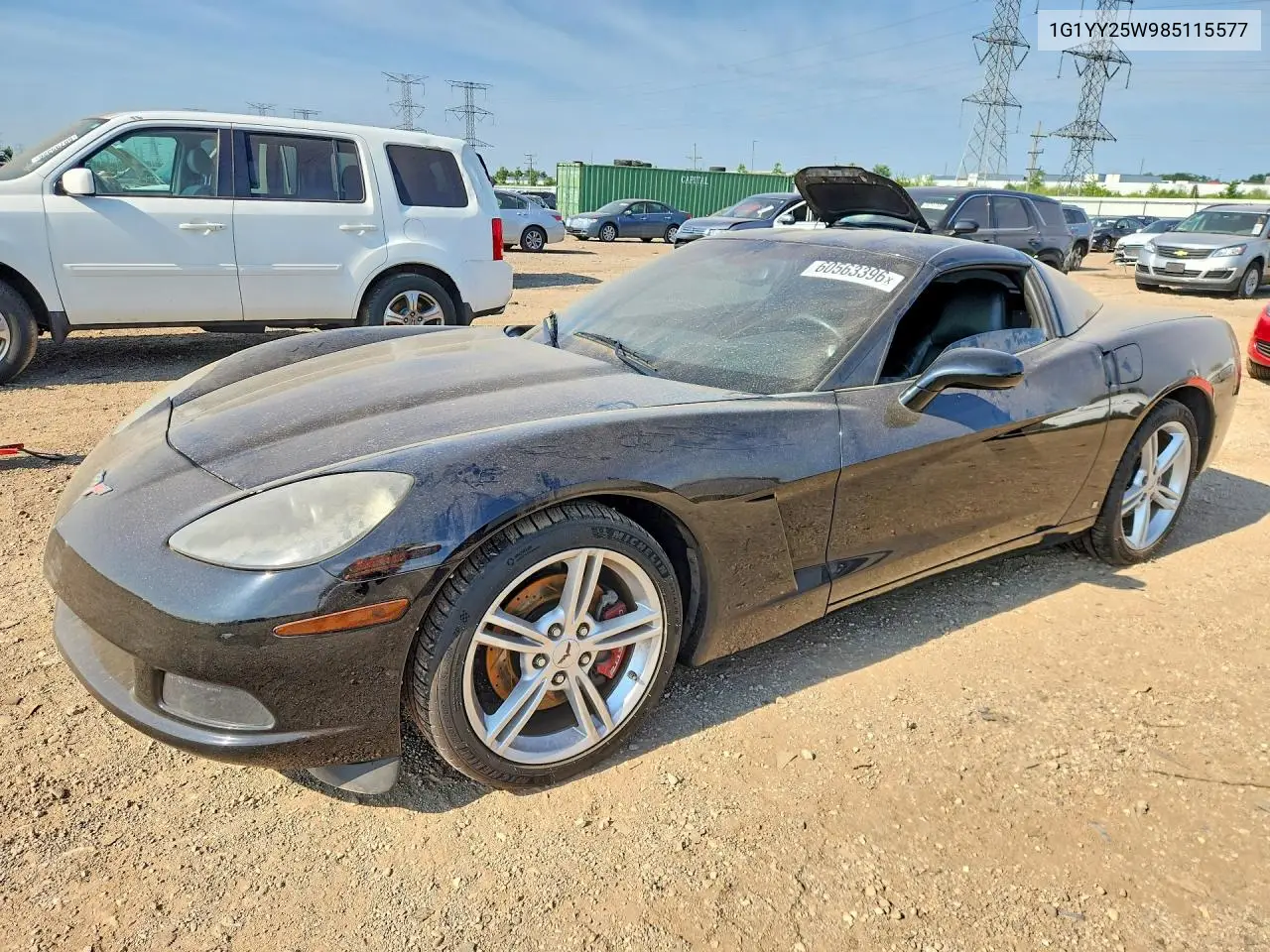 2008 Chevrolet Corvette VIN: 1G1YY25W985115577 Lot: 60563396