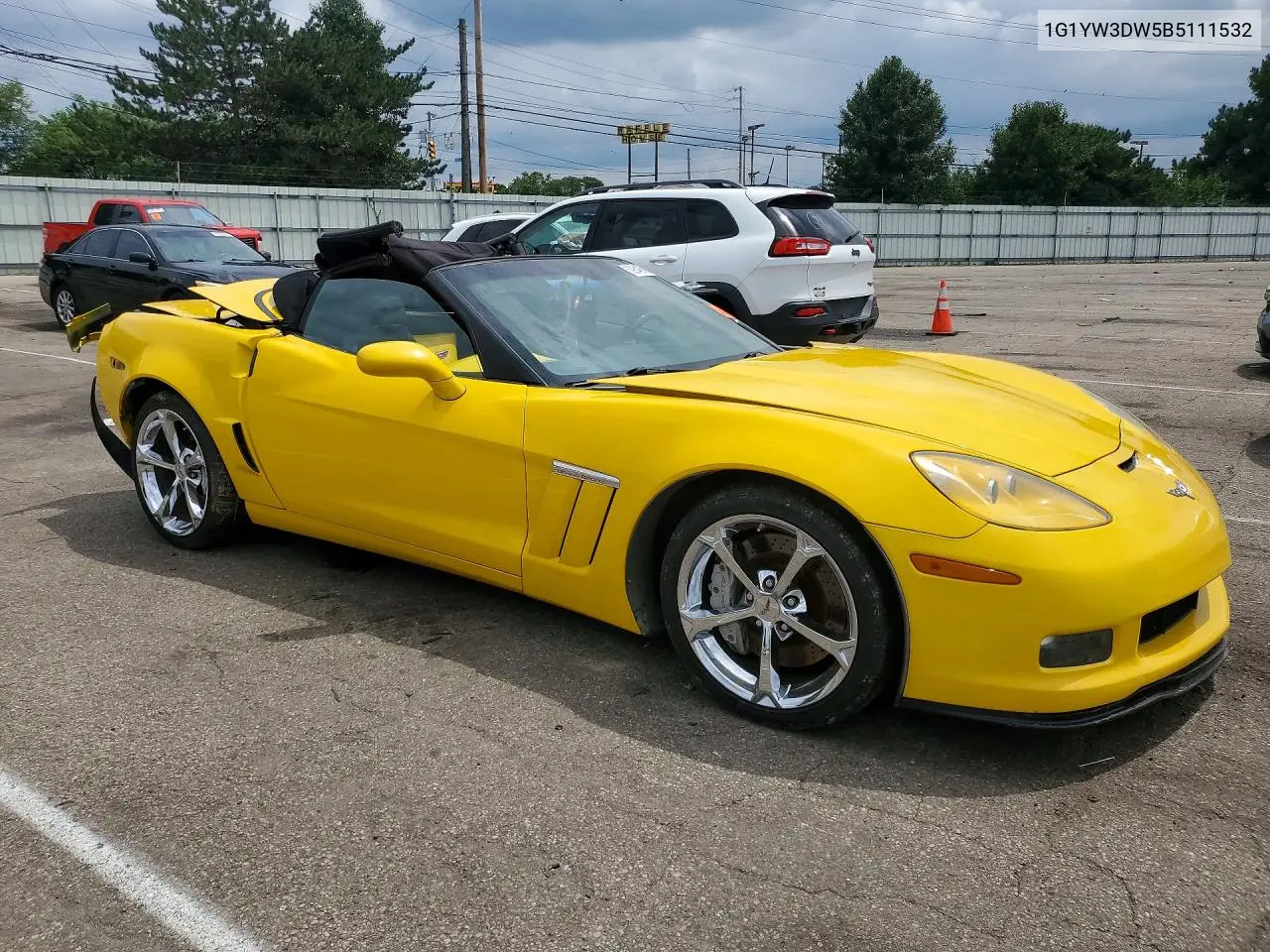 2011 Chevrolet Corvette Grand Sport VIN: 1G1YW3DW5B5111532 Lot: 59848896
