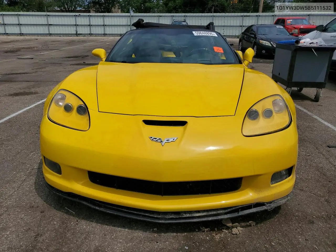 2011 Chevrolet Corvette Grand Sport VIN: 1G1YW3DW5B5111532 Lot: 59848896
