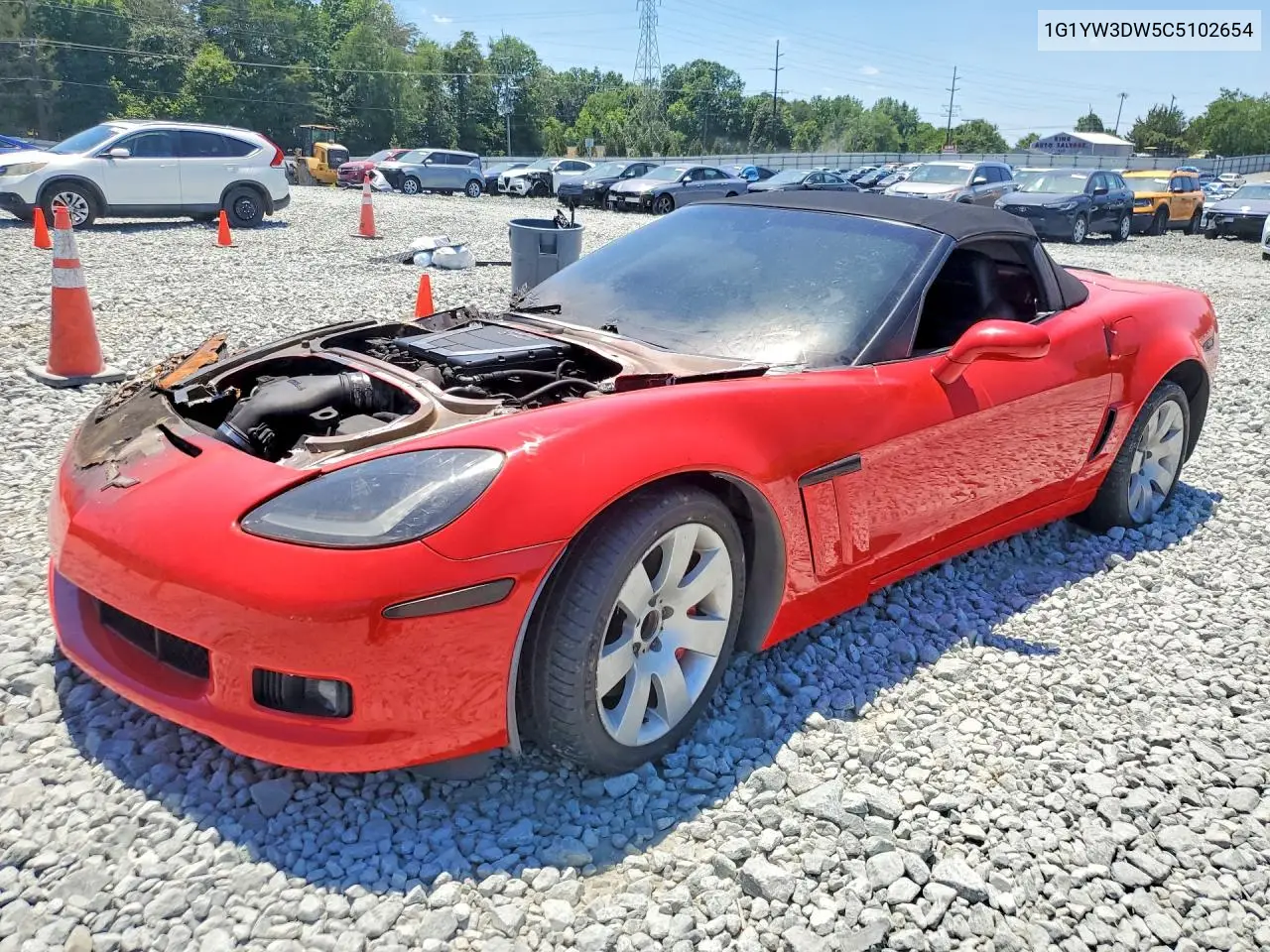 2012 Chevrolet Corvette Grand Sport VIN: 1G1YW3DW5C5102654 Lot: 57911336