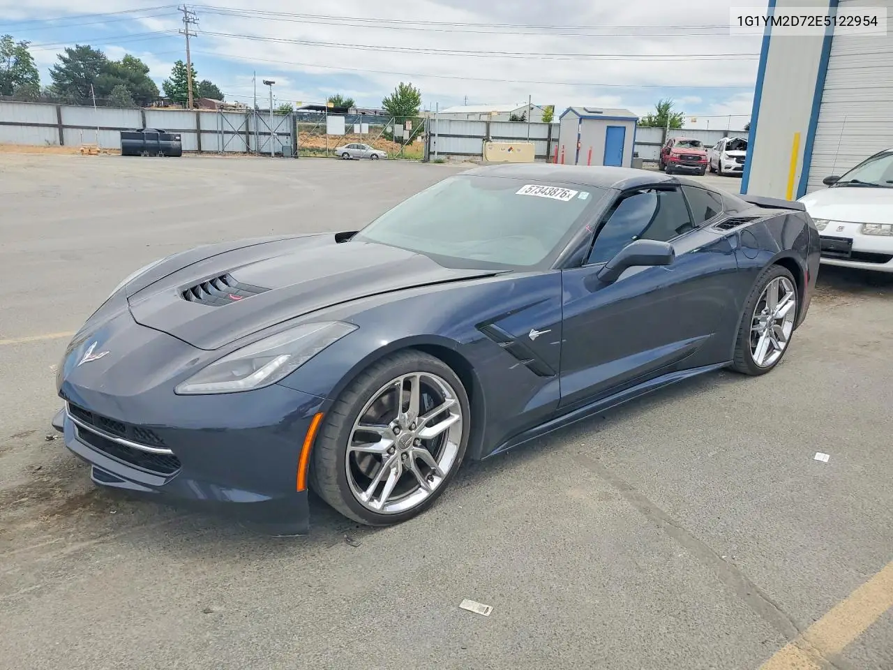 2014 Chevrolet Corvette Stingray Z51 3Lt VIN: 1G1YM2D72E5122954 Lot: 57343876