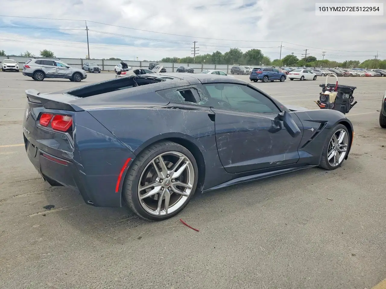 2014 Chevrolet Corvette Stingray Z51 3Lt VIN: 1G1YM2D72E5122954 Lot: 57343876