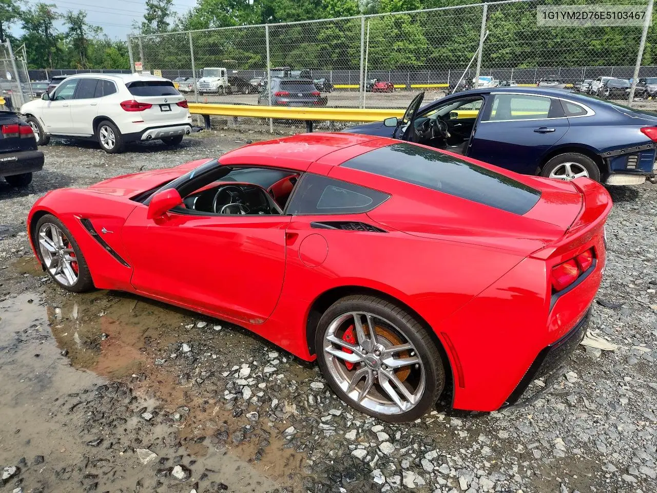 2014 Chevrolet Corvette VIN: 1G1YM2D76E5103467 Lot: 60378766