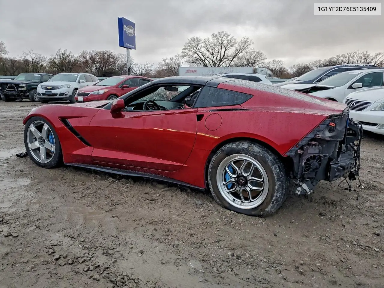 1G1YF2D76E5135409 2014 Chevrolet Corvette Stingray 3Lt