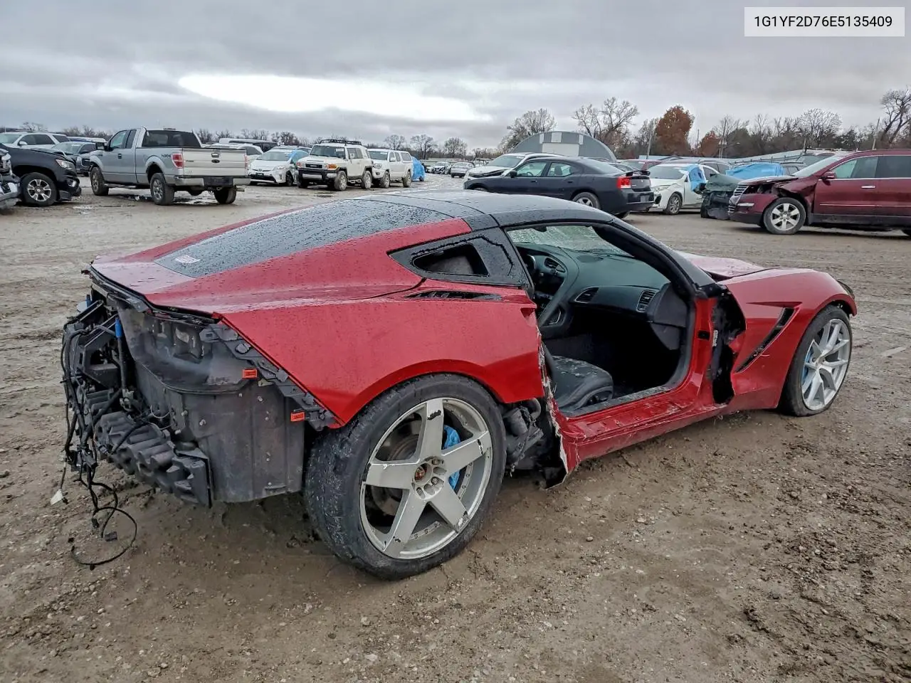 1G1YF2D76E5135409 2014 Chevrolet Corvette Stingray 3Lt