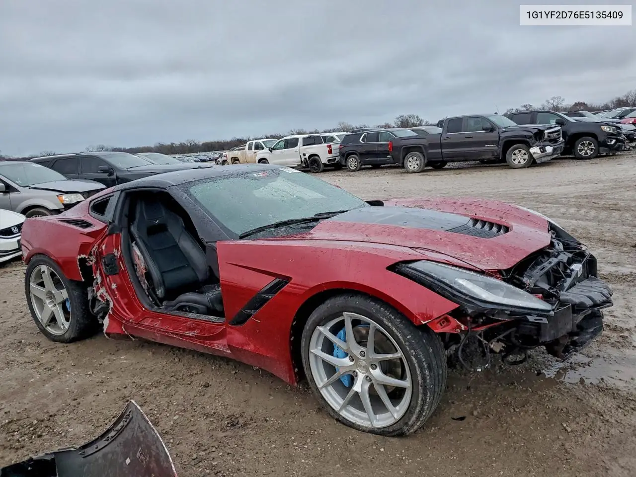 1G1YF2D76E5135409 2014 Chevrolet Corvette Stingray 3Lt