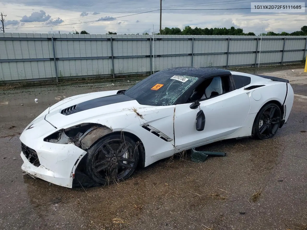 1G1YK2D72F5111685 2015 Chevrolet Corvette Stingray Z51 2Lt