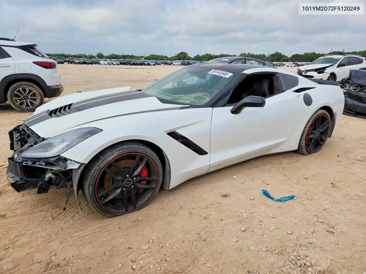 2015 Chevrolet Corvette Stingray Z51 3Lt VIN: 1G1YM2D72F5120249 Lot: 58145546