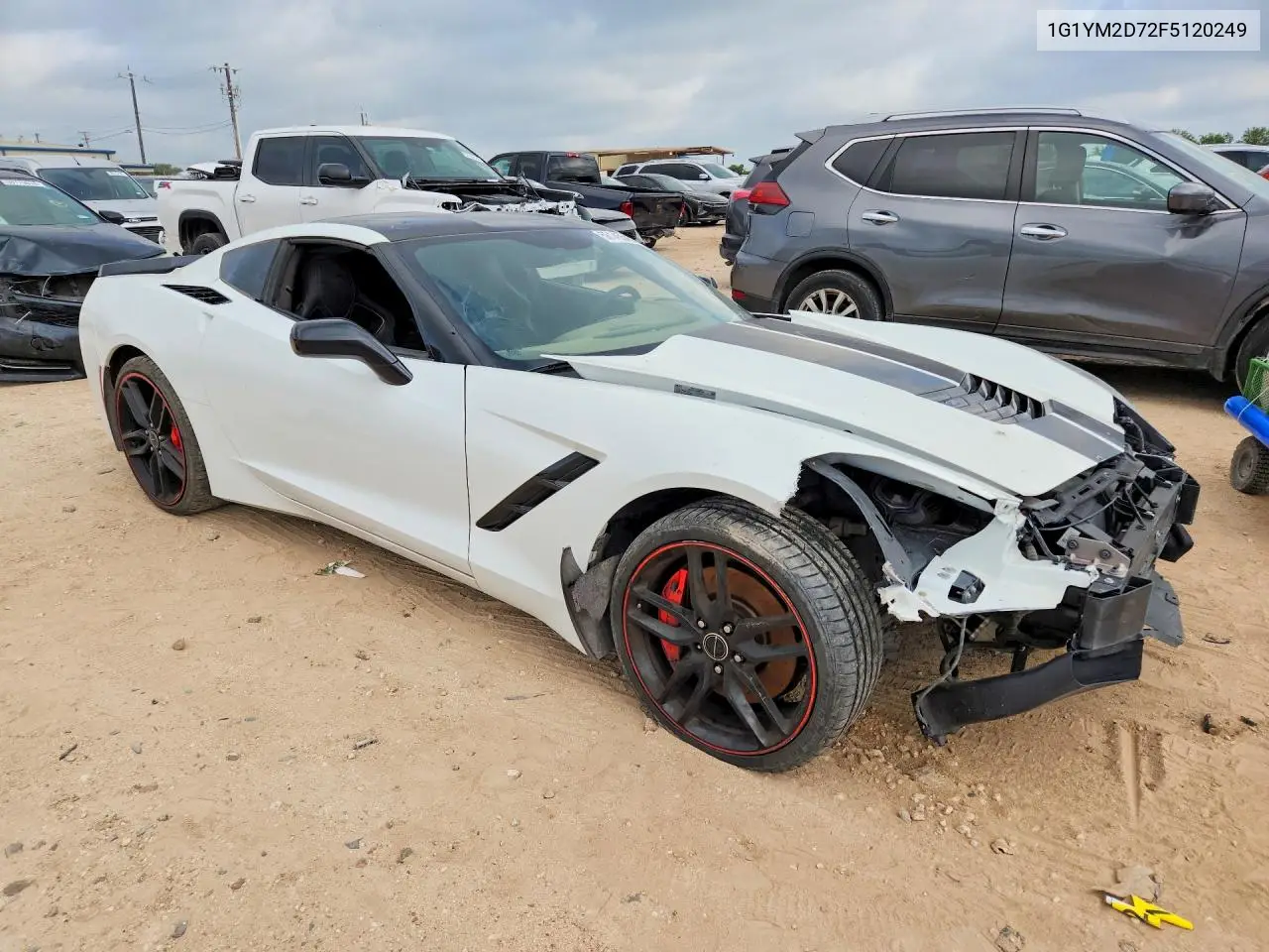 2015 Chevrolet Corvette Stingray Z51 3Lt VIN: 1G1YM2D72F5120249 Lot: 58145546