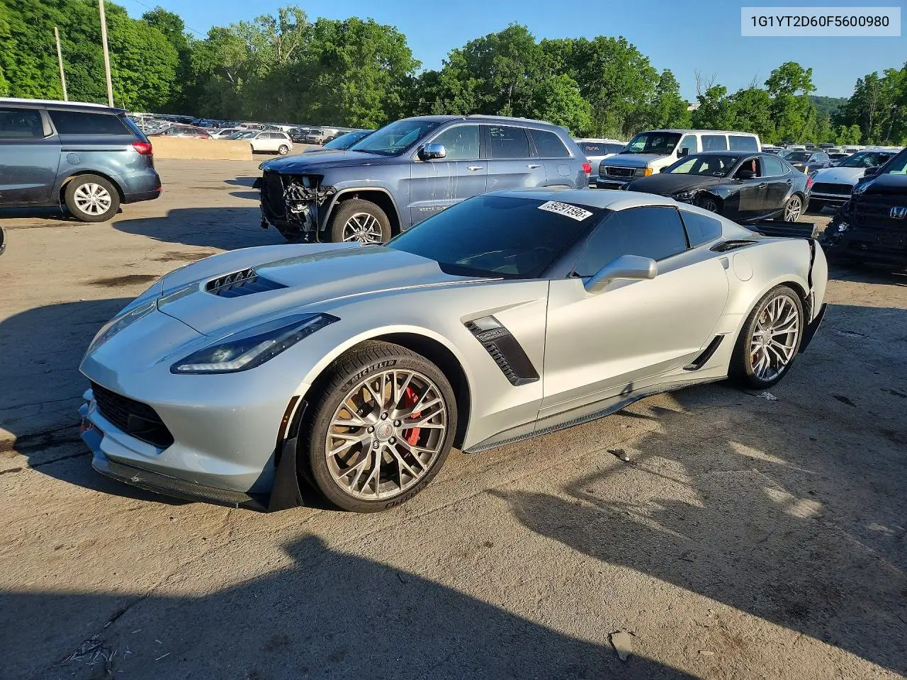 2015 Chevrolet Corvette Z06 3Lz VIN: 1G1YT2D60F5600980 Lot: 59291596