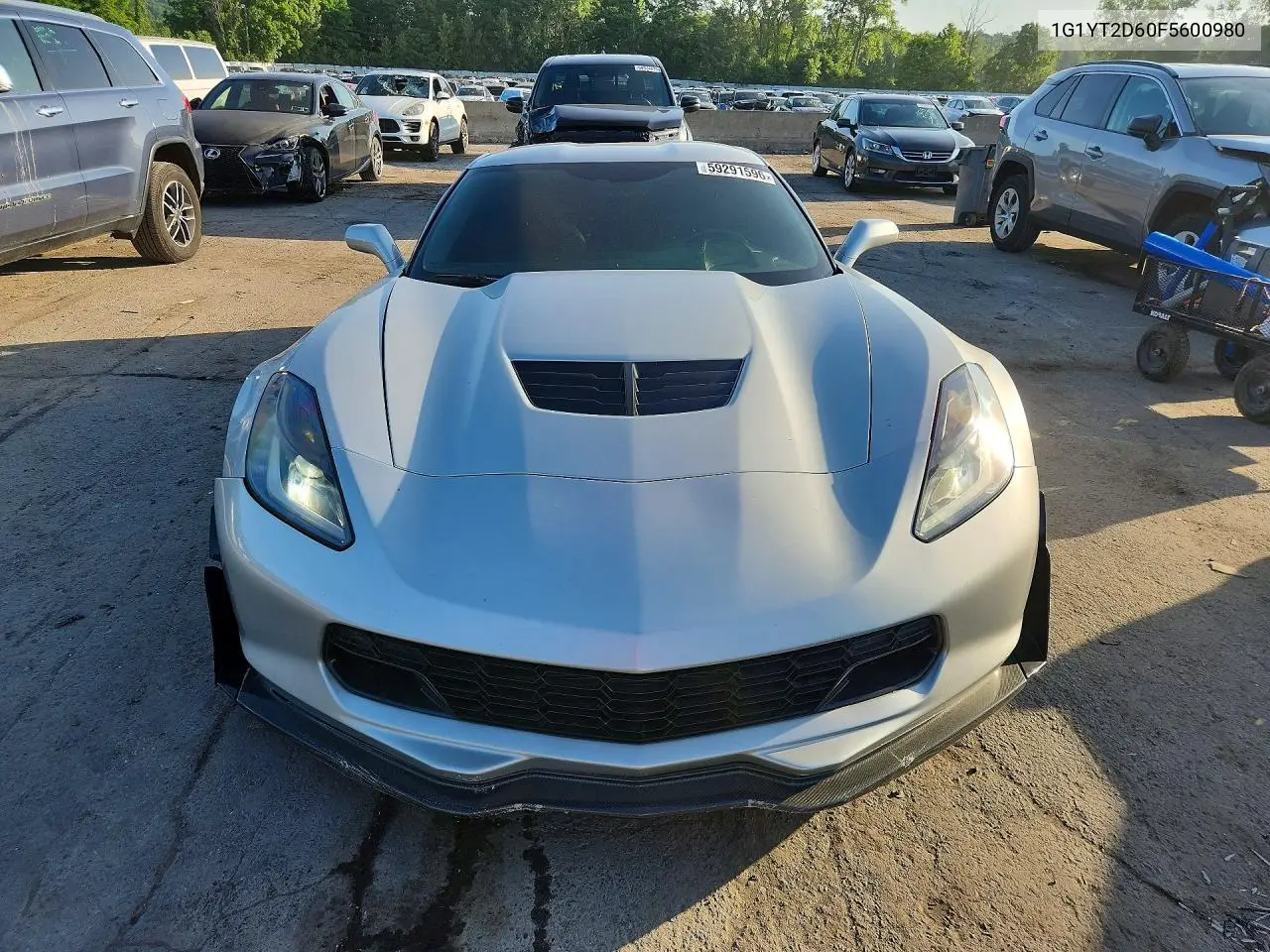 2015 Chevrolet Corvette Z06 3Lz VIN: 1G1YT2D60F5600980 Lot: 59291596