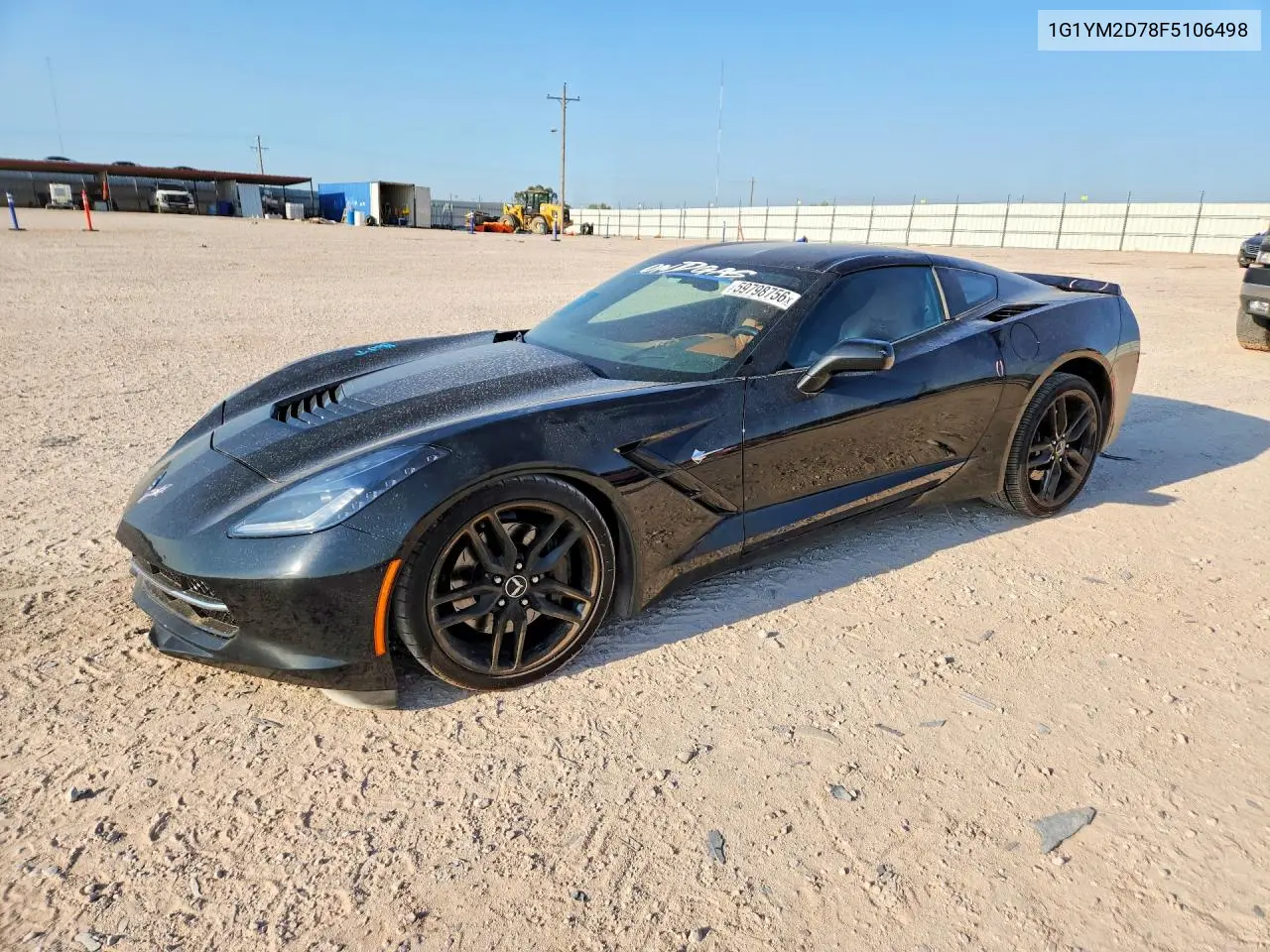 2015 Chevrolet Corvette Stingray Z51 3Lt VIN: 1G1YM2D78F5106498 Lot: 59798756