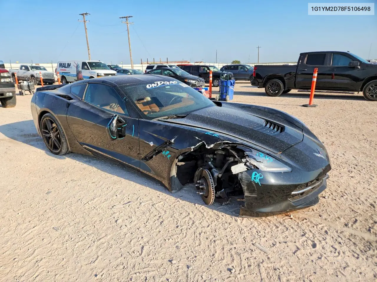 2015 Chevrolet Corvette Stingray Z51 3Lt VIN: 1G1YM2D78F5106498 Lot: 59798756