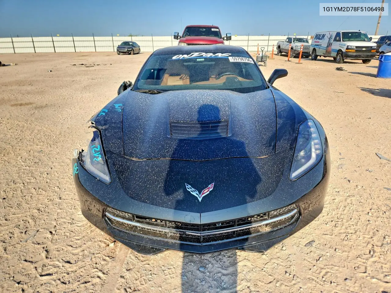 2015 Chevrolet Corvette Stingray Z51 3Lt VIN: 1G1YM2D78F5106498 Lot: 59798756