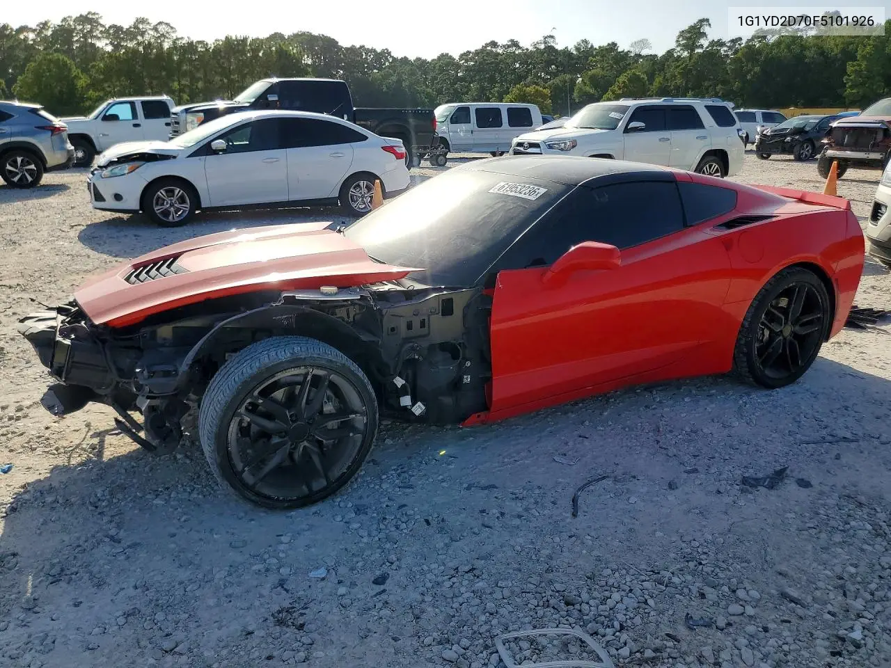 2015 Chevrolet Corvette Stingray 2Lt VIN: 1G1YD2D70F5101926 Lot: 61953236