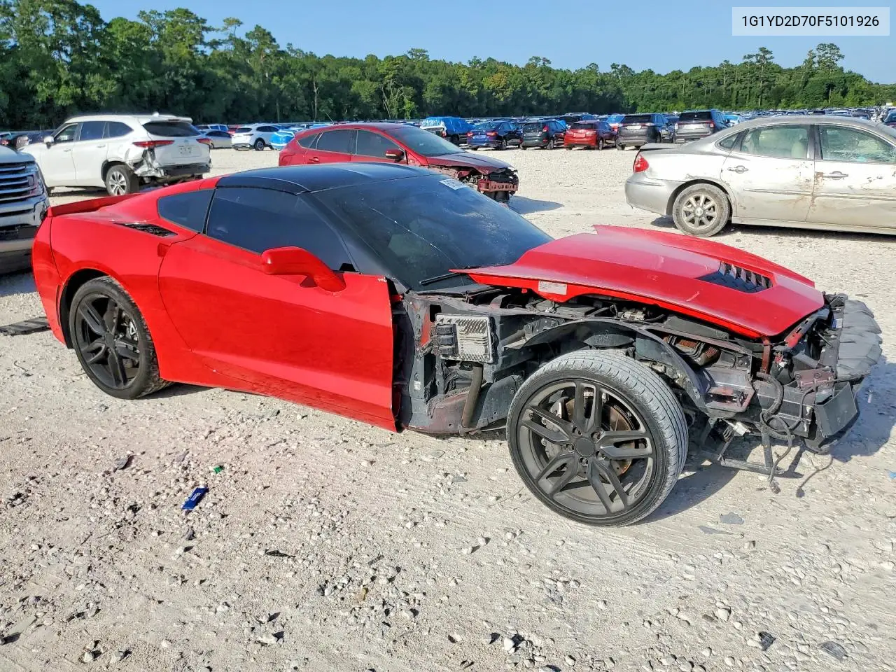 2015 Chevrolet Corvette Stingray 2Lt VIN: 1G1YD2D70F5101926 Lot: 61953236