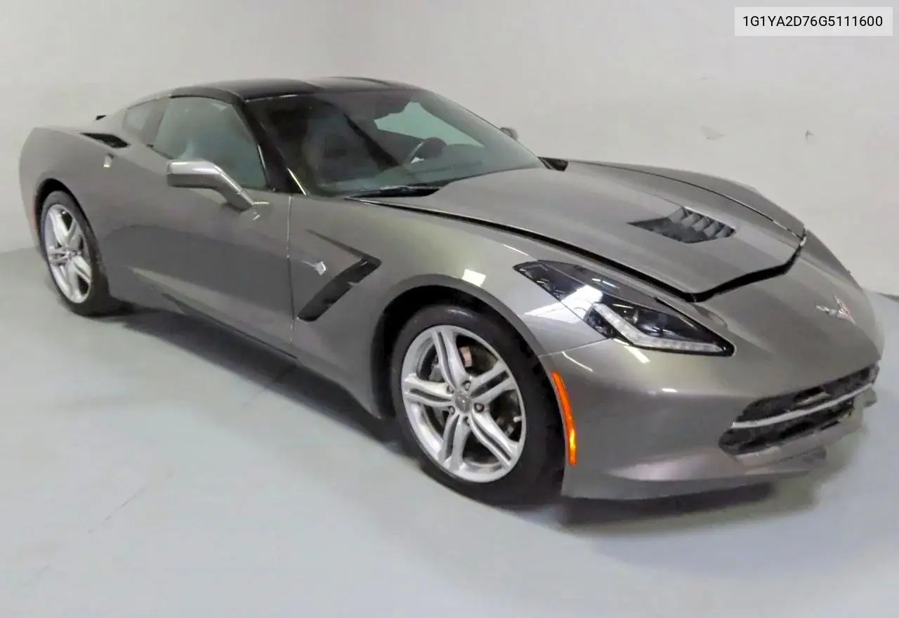 2016 Chevrolet Corvette Stingray 1Lt VIN: 1G1YA2D76G5111600 Lot: 57411576