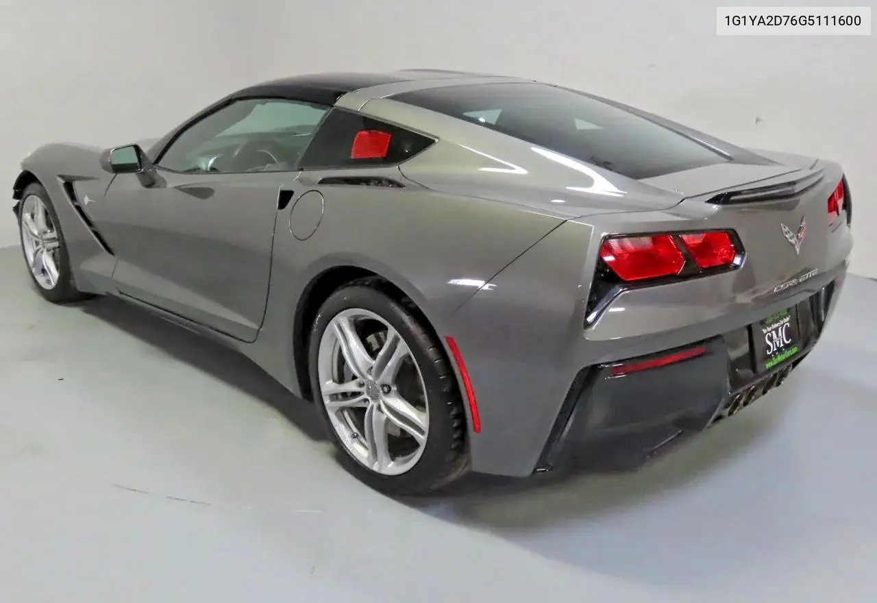 2016 Chevrolet Corvette Stingray 1Lt VIN: 1G1YA2D76G5111600 Lot: 57411576