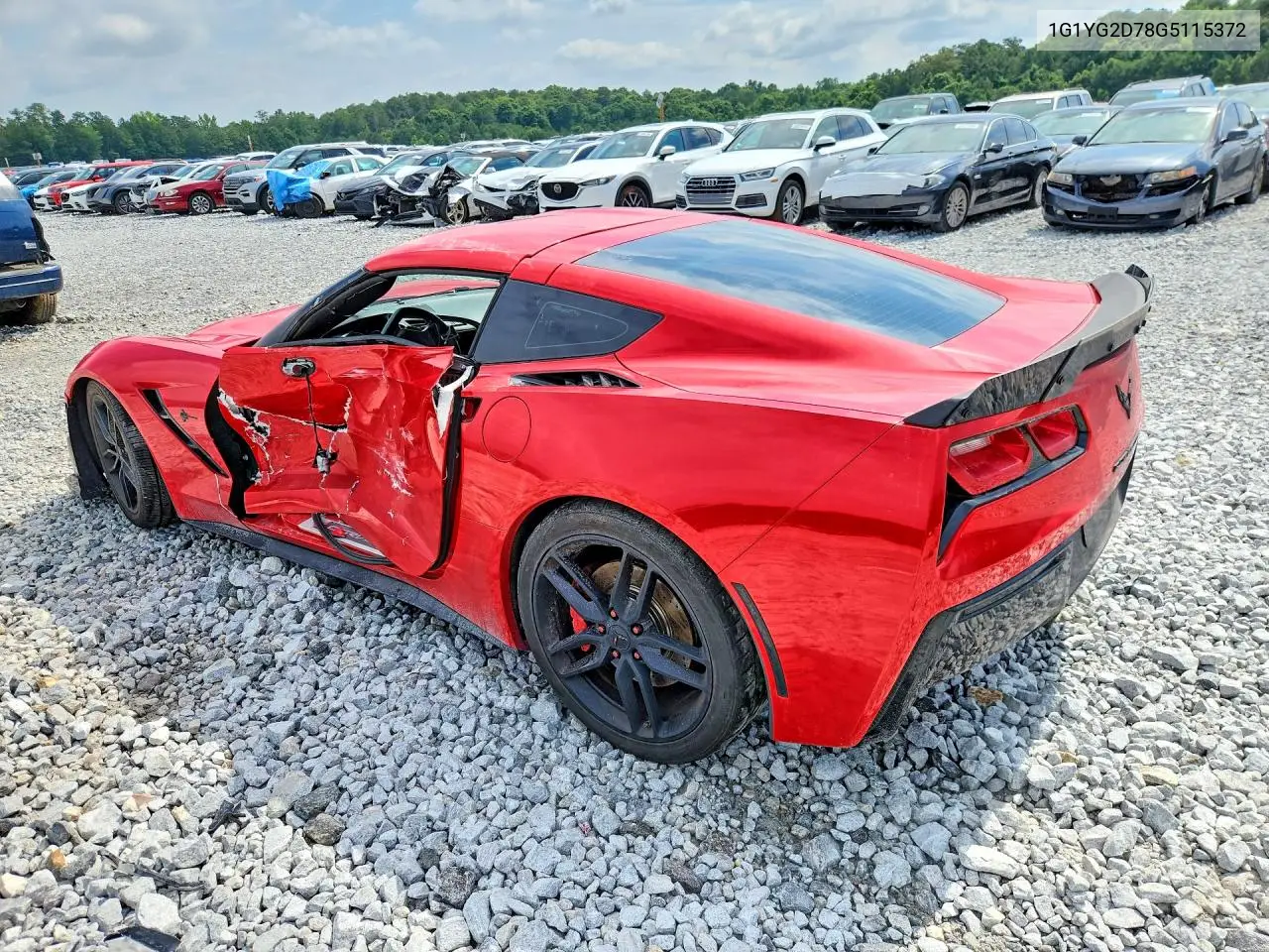 2016 Chevrolet Corvette Stingray Z51 1Lt VIN: 1G1YG2D78G5115372 Lot: 58747886