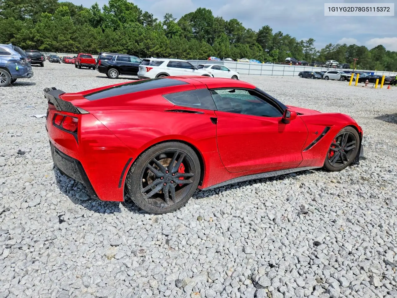 2016 Chevrolet Corvette Stingray Z51 1Lt VIN: 1G1YG2D78G5115372 Lot: 58747886