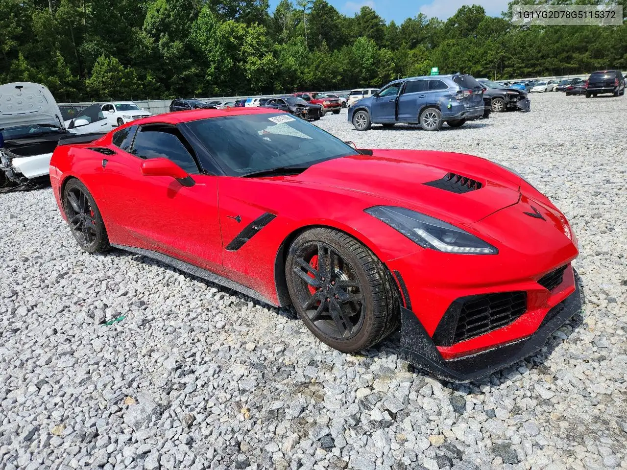 2016 Chevrolet Corvette Stingray Z51 1Lt VIN: 1G1YG2D78G5115372 Lot: 58747886