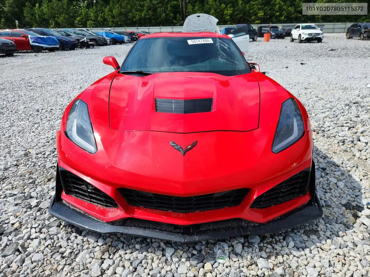 2016 Chevrolet Corvette Stingray Z51 1Lt VIN: 1G1YG2D78G5115372 Lot: 58747886