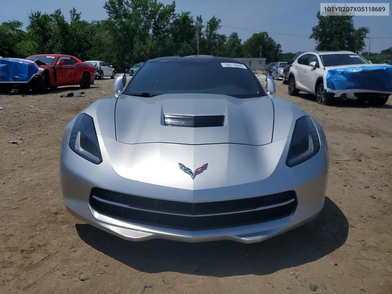 2016 Chevrolet Corvette Stingray 1Lt VIN: 1G1YB2D7XG5118689 Lot: 59016666