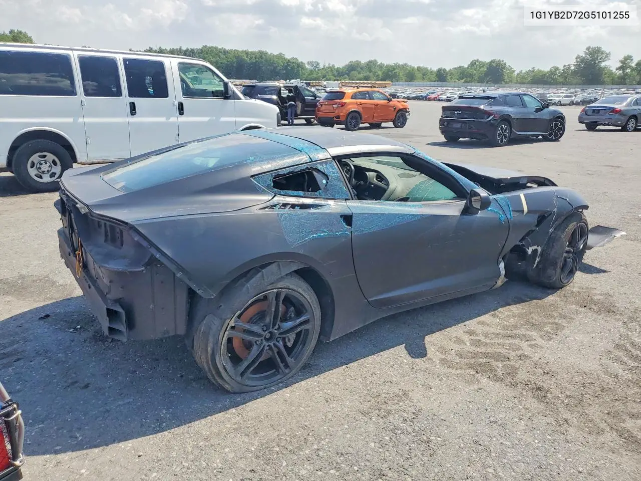 2016 Chevrolet Corvette Stingray 1Lt VIN: 1G1YB2D72G5101255 Lot: 59219126
