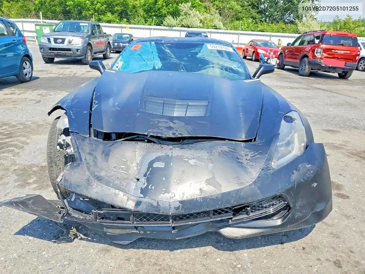 2016 Chevrolet Corvette Stingray 1Lt VIN: 1G1YB2D72G5101255 Lot: 59219126