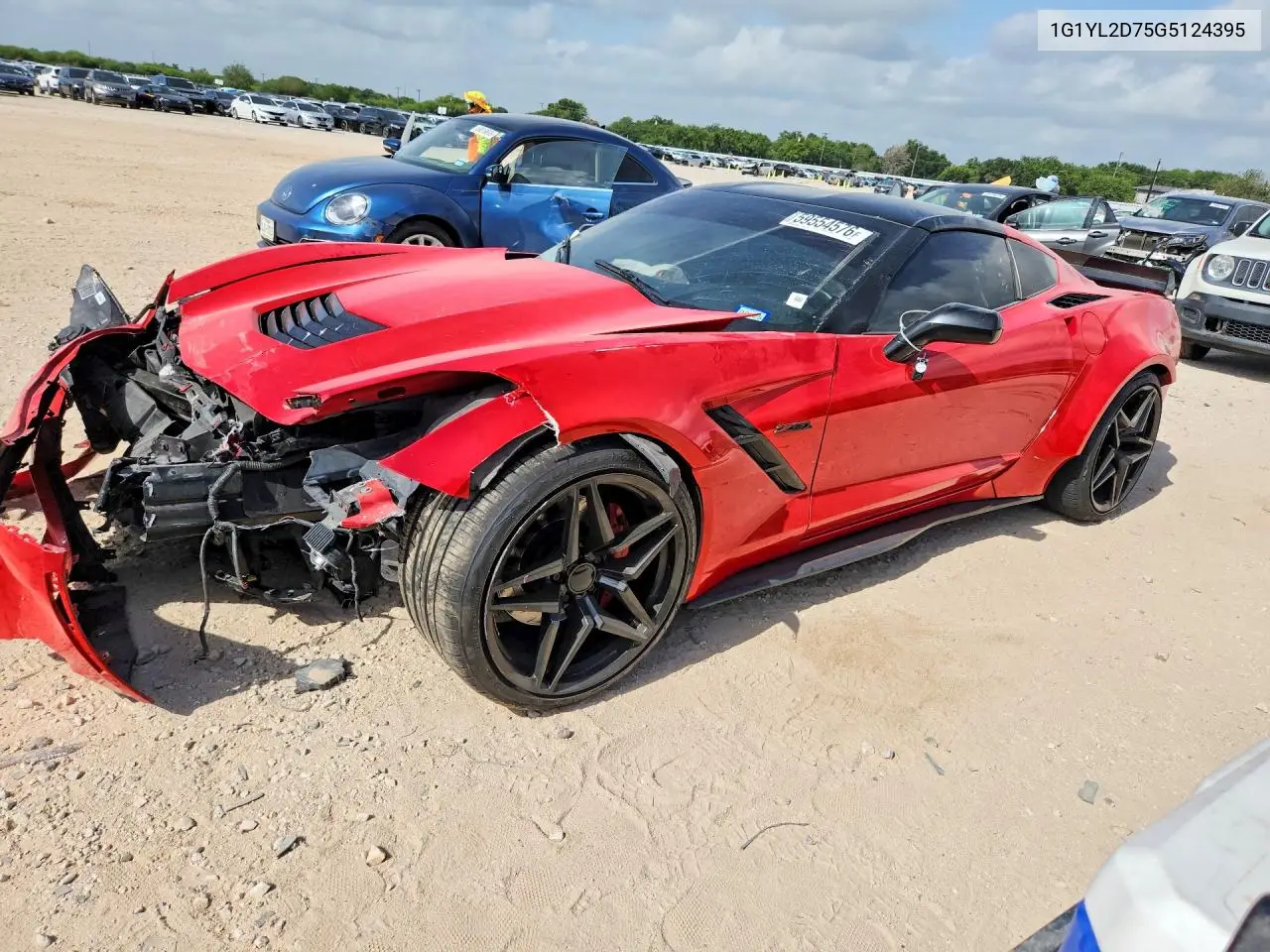 2016 Chevrolet Corvette Stingray Z51 3Lt VIN: 1G1YL2D75G5124395 Lot: 59554576
